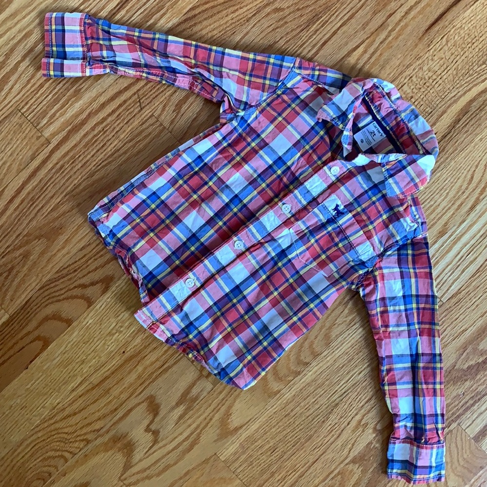 3/$10 - Carter’s Boys Button-Up Shirt - 2T